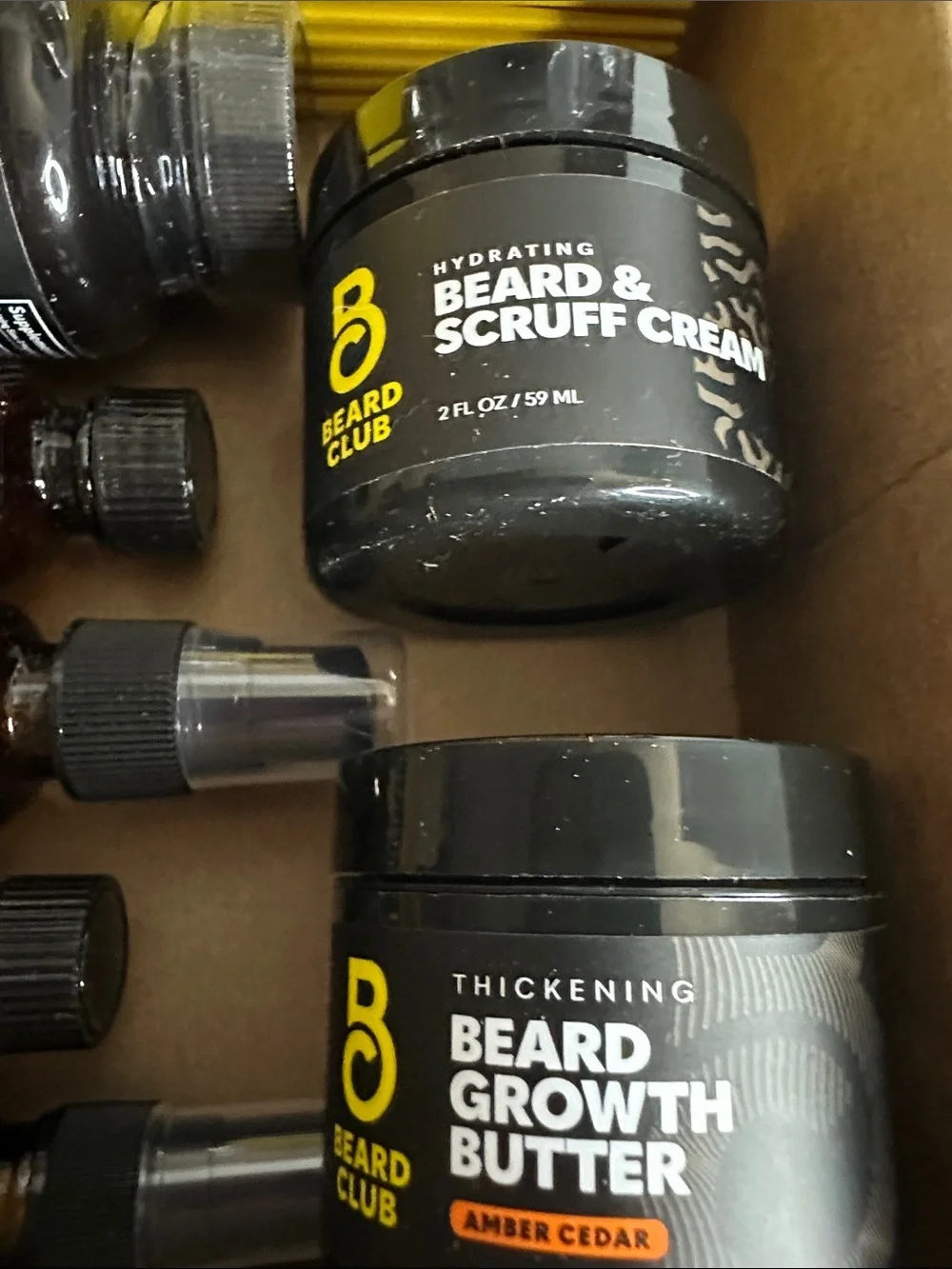 Men’s Grooming Set — Black & Yellow
